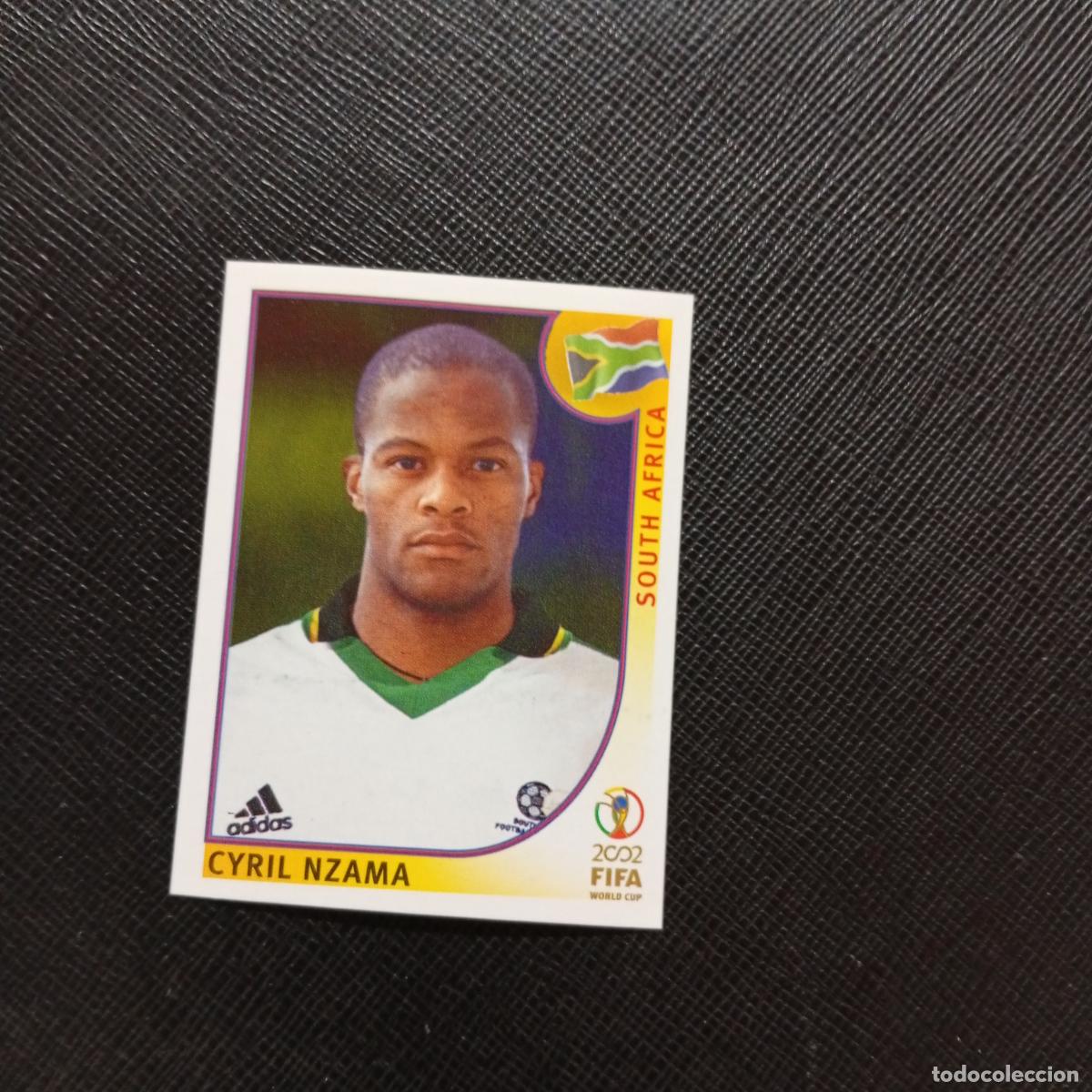 Cromos de f&uacute;tbol: 154 CYRIL NZAMA SOUTH AFRICA PANINI 2002 MUNDIAL KOREA FUTBOL 02 CROMO - SIN PEGAR - A156 PG433