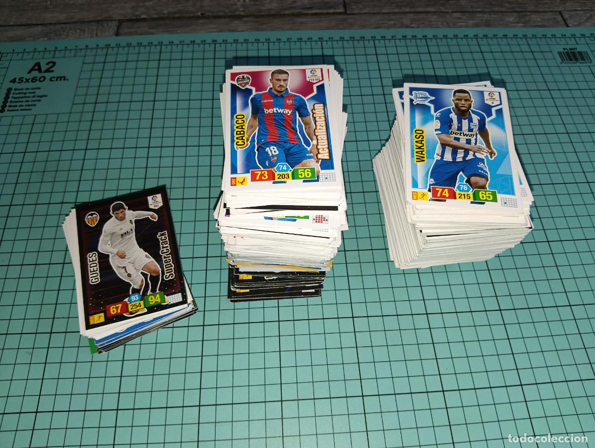 Cromos de f&uacute;tbol: Lote 515 Cromos Panini Adrenalyn 18 19 sin Repetidas Bases Especiales Super Cracks y Limitadas