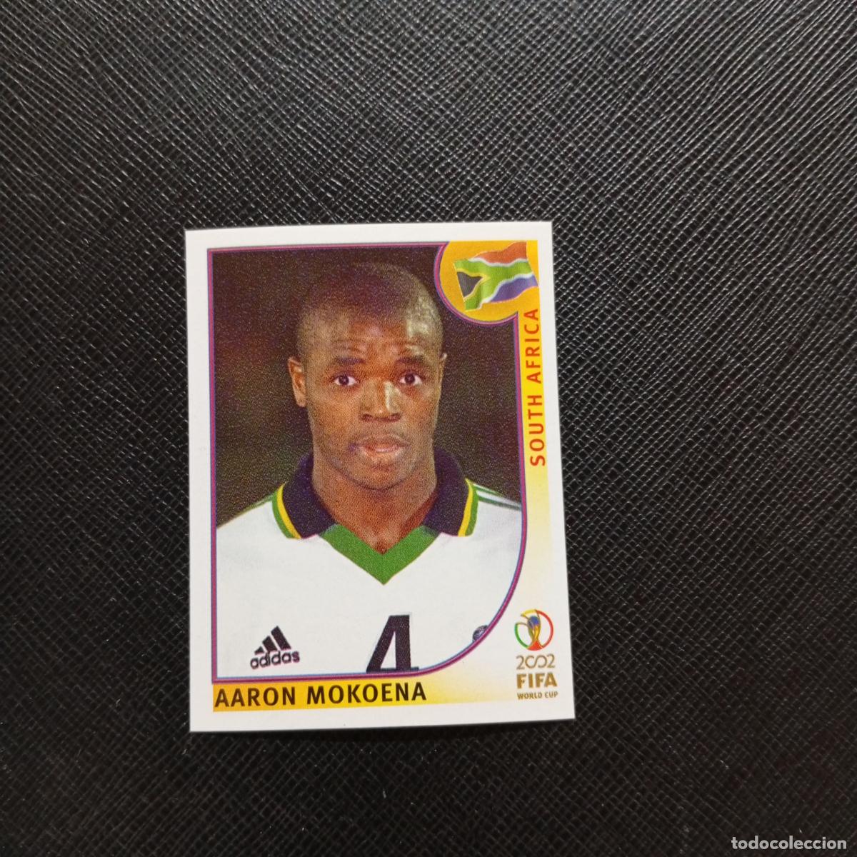 Cromos de f&uacute;tbol: 158 AARON MOKOENA SOUTH AFRICA PANINI 2002 MUNDIAL KOREA FUTBOL 02 CROMO - SIN PEGAR - A156 PG442