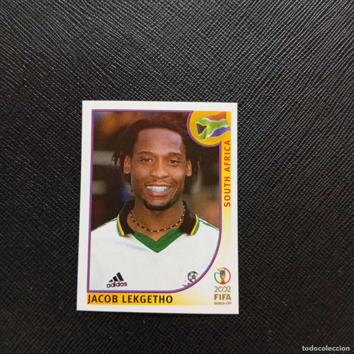 Cromos de f&uacute;tbol: 159 JACOB LEKGETHO SOUTH AFRICA PANINI 2002 MUNDIAL KOREA FUTBOL 02 CROMO - SIN PEGAR - A156 PG442