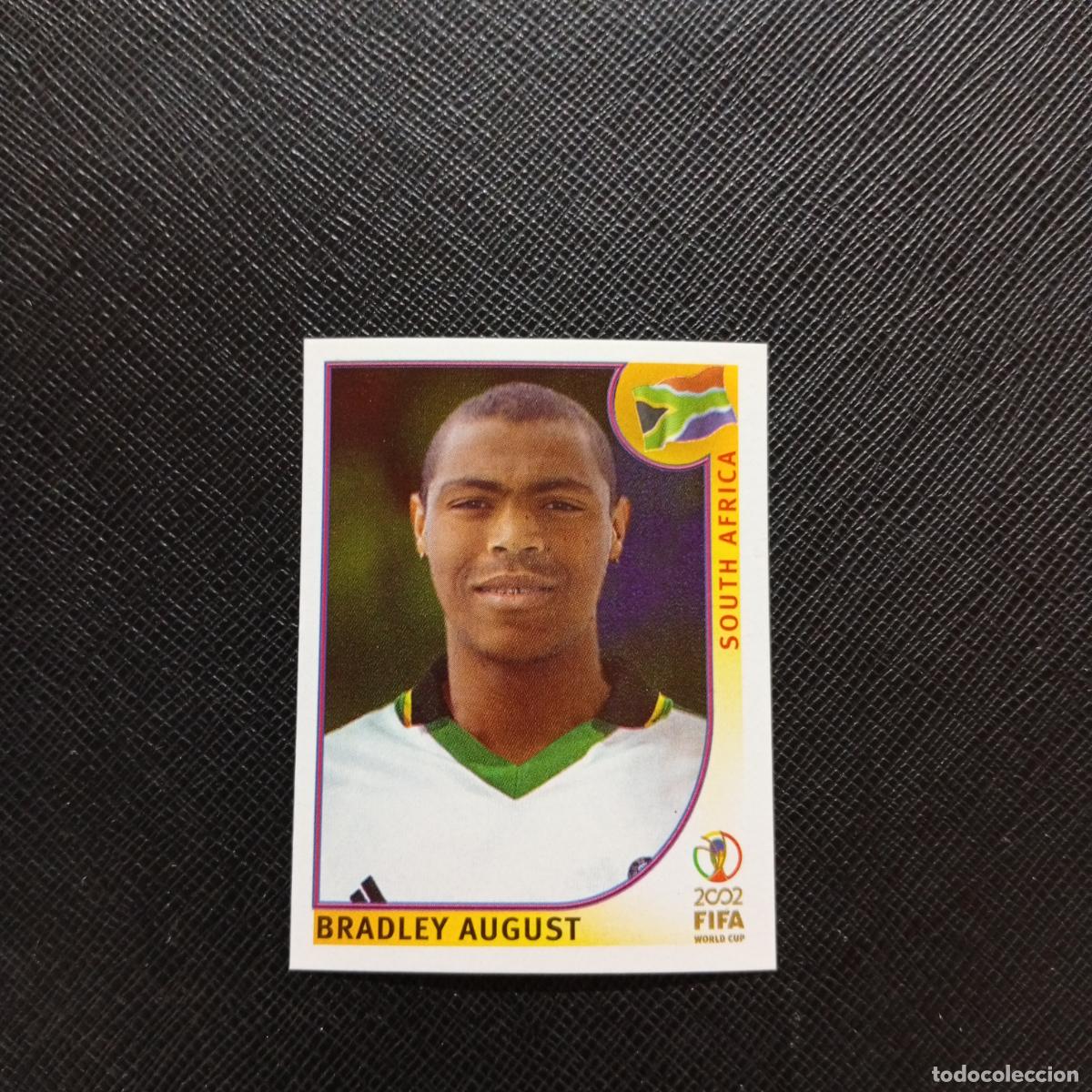 Cromos de f&uacute;tbol: 163 BRADLEY AUGUST SOUTH AFRICA PANINI 2002 MUNDIAL KOREA FUTBOL 02 CROMO - SIN PEGAR - A156 PG442