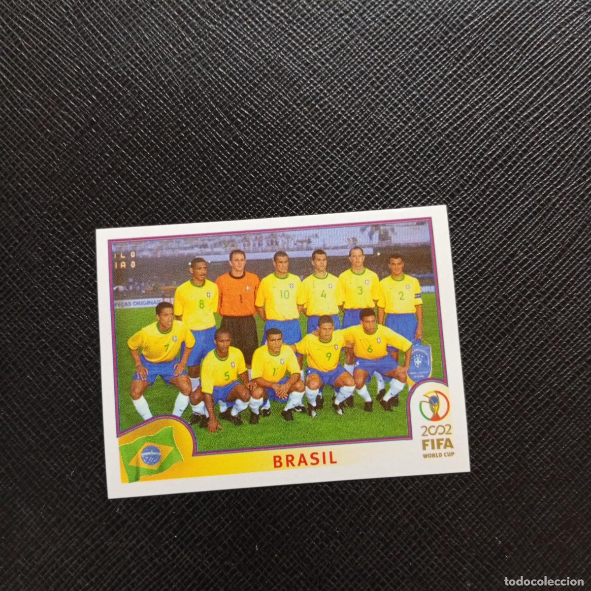 Cromos de f&uacute;tbol: 169 ALINEACION BRASIL PANINI 2002 MUNDIAL KOREA FUTBOL 02 CROMO - SIN PEGAR - A156 PG442