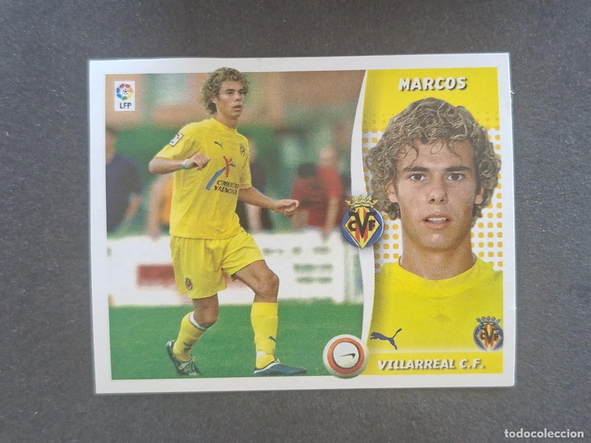 Cromos de f&uacute;tbol: L7 MARCOS VILLARREAL C. F. MERCADO INVIERNO LIGA ESTE 2006 2007 06 07 NUNCA PEGADO SIN PEGAR