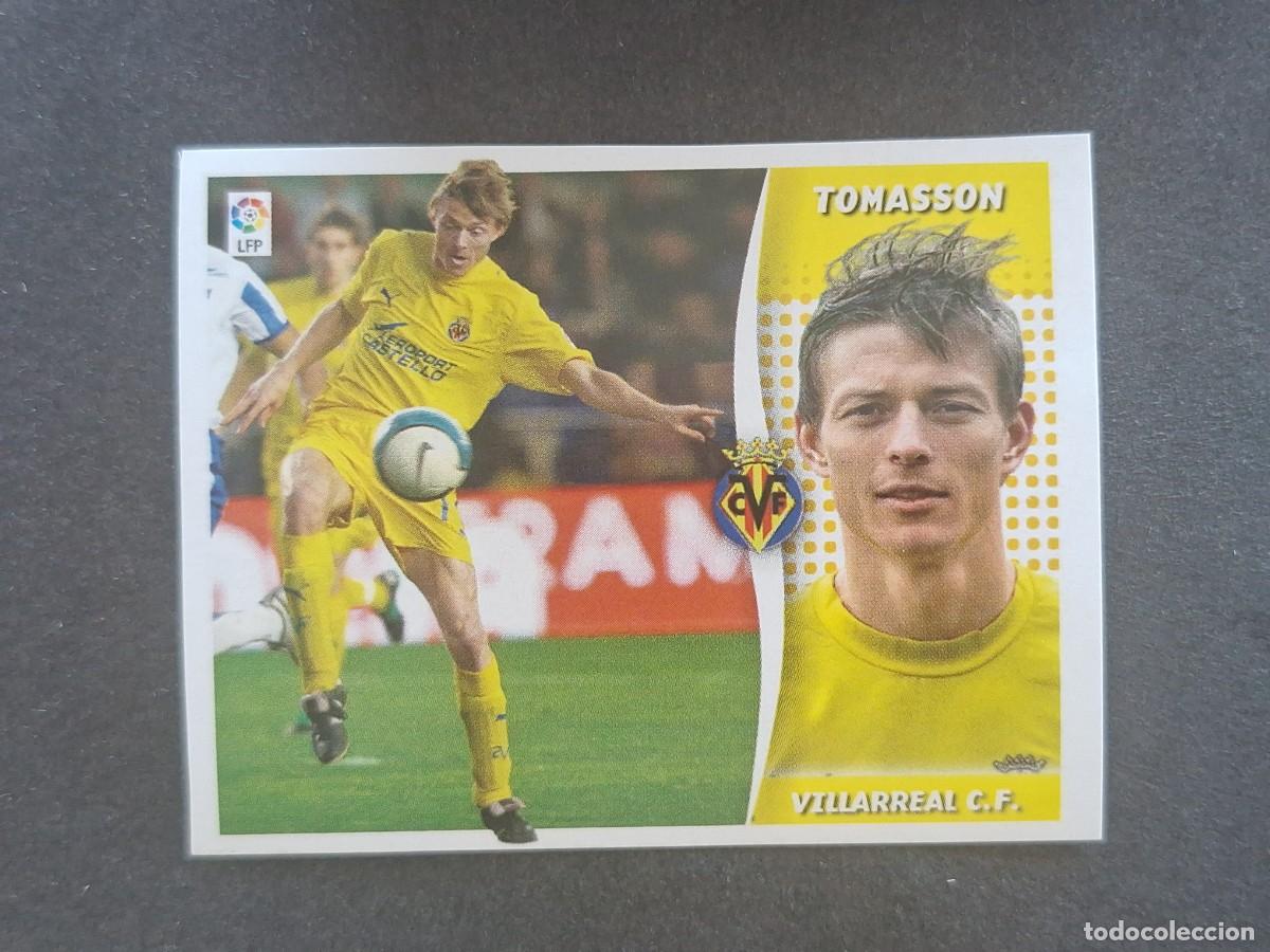 Cromos de f&uacute;tbol: L7 TOMASSON VILLARREAL C. F. MERCADO INVIERNO LIGA ESTE 2006 2007 06 07 NUNCA PEGADO SIN PEGAR