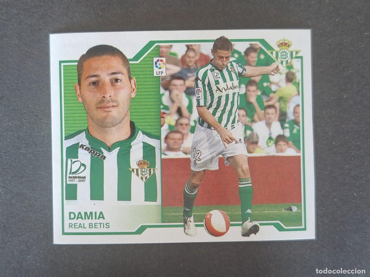 Cromos de f&uacute;tbol: L7 DAMIA REAL BETIS MERCADO INVIERNO LIGA ESTE 2007 2008 07 08 NUNCA PEGADO SIN PEGAR