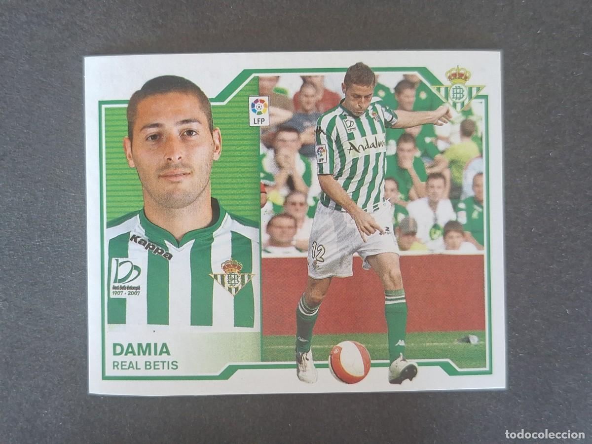 Cromos de f&uacute;tbol: L7 DAMIA REAL BETIS MERCADO INVIERNO LIGA ESTE 2007 2008 07 08 NUNCA PEGADO SIN PEGAR
