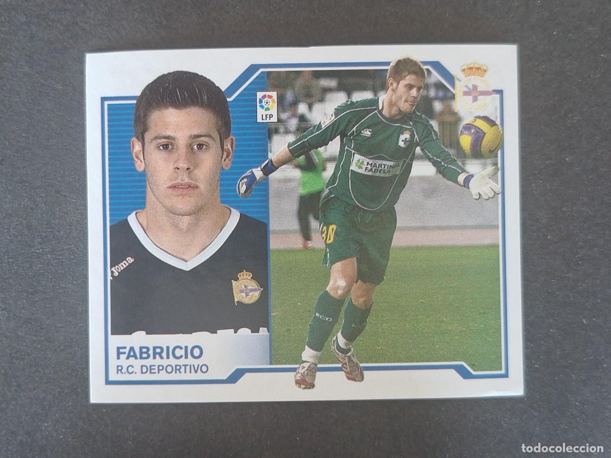 Cromos de f&uacute;tbol: L7 FABRICIO DEPORTIVO DE LA CORU&Ntilde;A MERCADO INVIERNO LIGA ESTE 2007 2008 07 08 NUNCA PEGADO SIN PEGAR