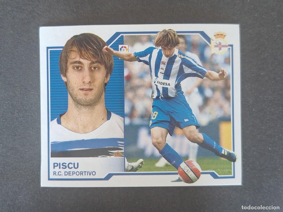Cromos de f&uacute;tbol: L7 PISCU DEPORTIVO DE LA CORU&Ntilde;A MERCADO INVIERNO LIGA ESTE 2007 2008 07 08 NUNCA PEGADO SIN PEGAR