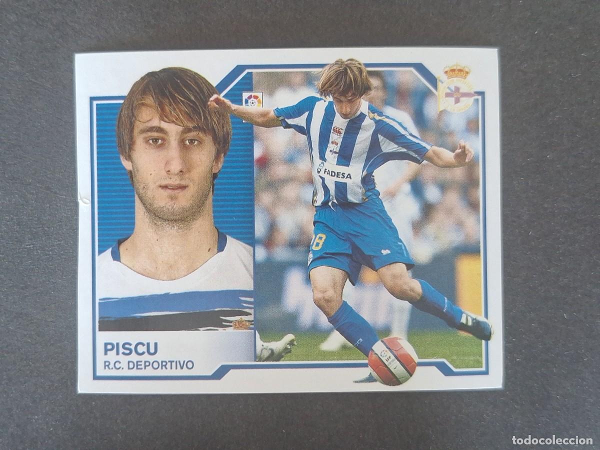 Cromos de f&uacute;tbol: L7 PISCU DEPORTIVO DE LA CORU&Ntilde;A MERCADO INVIERNO LIGA ESTE 2007 2008 07 08 NUNCA PEGADO SIN PEGAR
