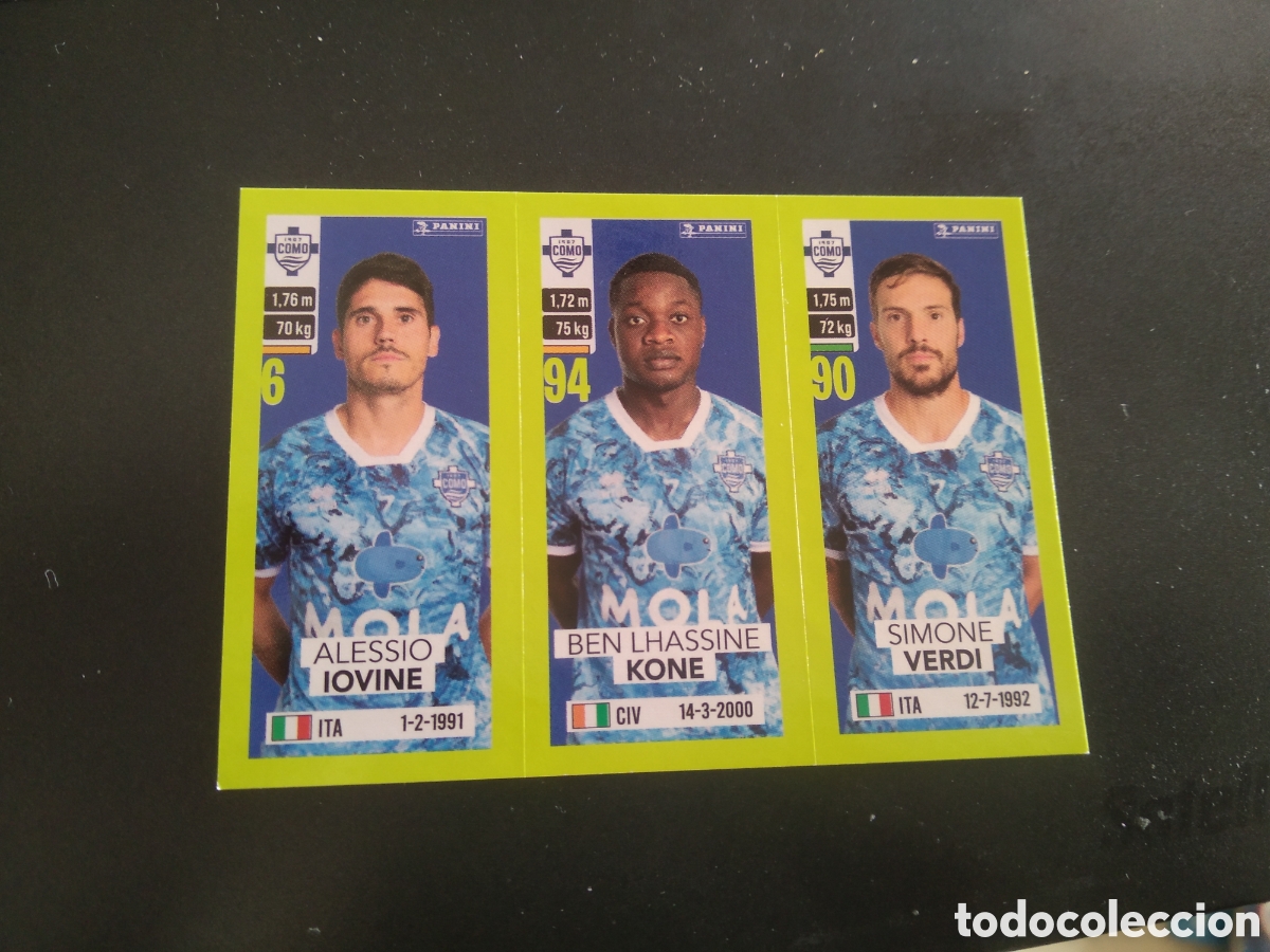 Cromos de f&uacute;tbol: 553 IOVINE KONE VERDI COMO COMO CROMO FUTBOL PANINI LIGA ITALIA 23-24 CALCIATORI 2023-2024