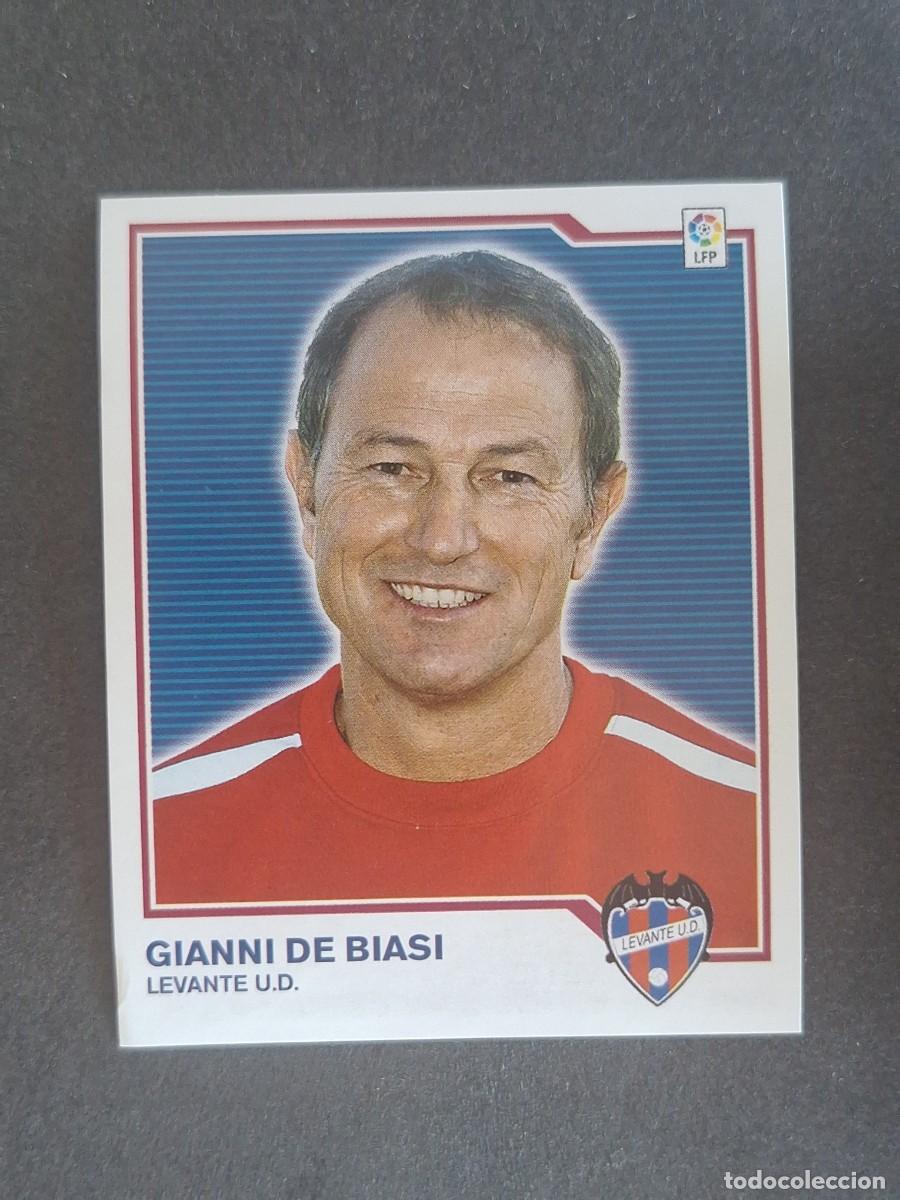 Cromos de f&uacute;tbol: L7 GIANNI DE BIASI ENTRENADOR LEVANTE U. D. MERCADO INVIERNO LIGA ESTE 07 08 NUNCA PEGADO SIN PEGAR