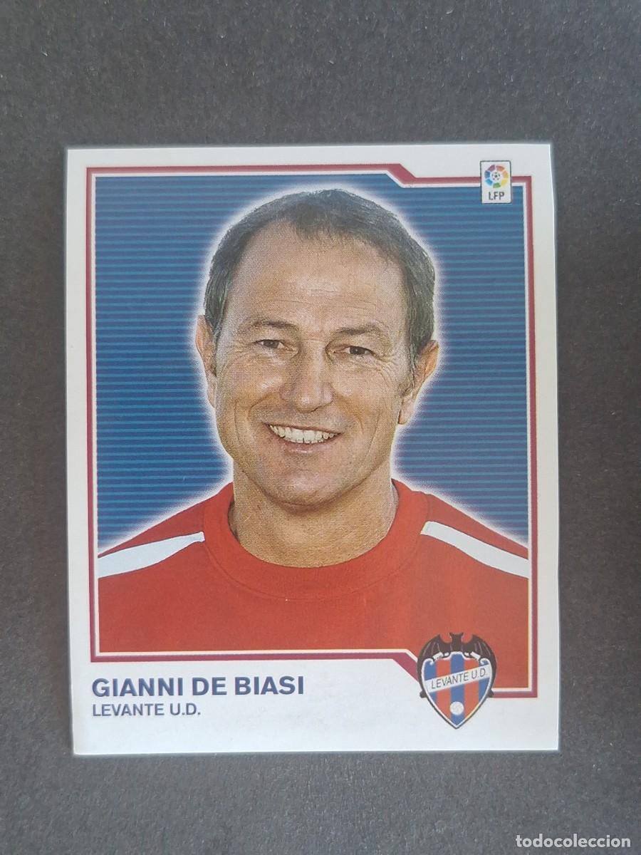 Cromos de f&uacute;tbol: L7 GIANNI DE BIASI ENTRENADOR LEVANTE U. D. MERCADO INVIERNO LIGA ESTE 07 08 NUNCA PEGADO SIN PEGAR