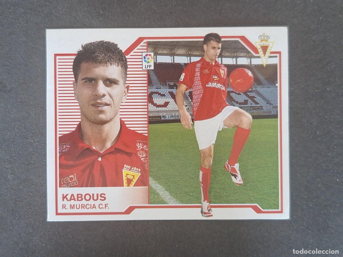 Cromos de f&uacute;tbol: L7 KABOUS REAL MURCIA C. F. MERCADO INVIERNO LIGA ESTE 2007 2008 07 08 NUNCA PEGADO SIN PEGAR
