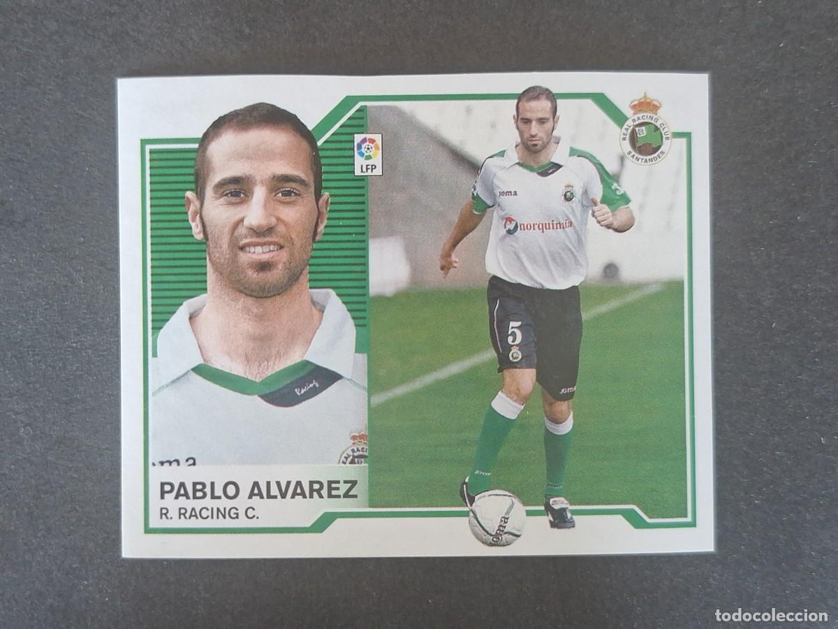 Cromos de f&uacute;tbol: L7 PABLO ALVAREZ RACING SANTANDER MERCADO INVIERNO LIGA ESTE 2007 2008 07 08 NUNCA PEGADO SIN PEGAR