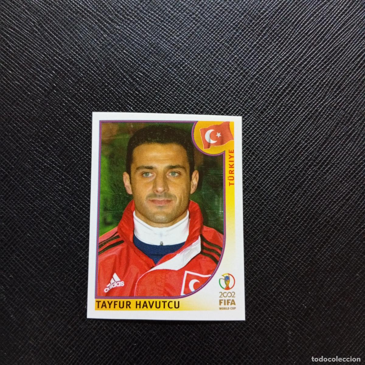 Cromos de f&uacute;tbol: 194 TAYFUR HAVUTCU TURQUIA PANINI 2002 MUNDIAL KOREA FUTBOL 02 CROMO - SIN PEGAR - A156 PG469