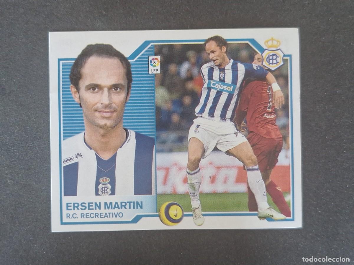 Cromos de f&uacute;tbol: L7 ERSEN MARTIN RECREATIVO HUELVA MERCADO INVIERNO LIGA ESTE 2007 2008 07 08 NUNCA PEGADO SIN PEGAR
