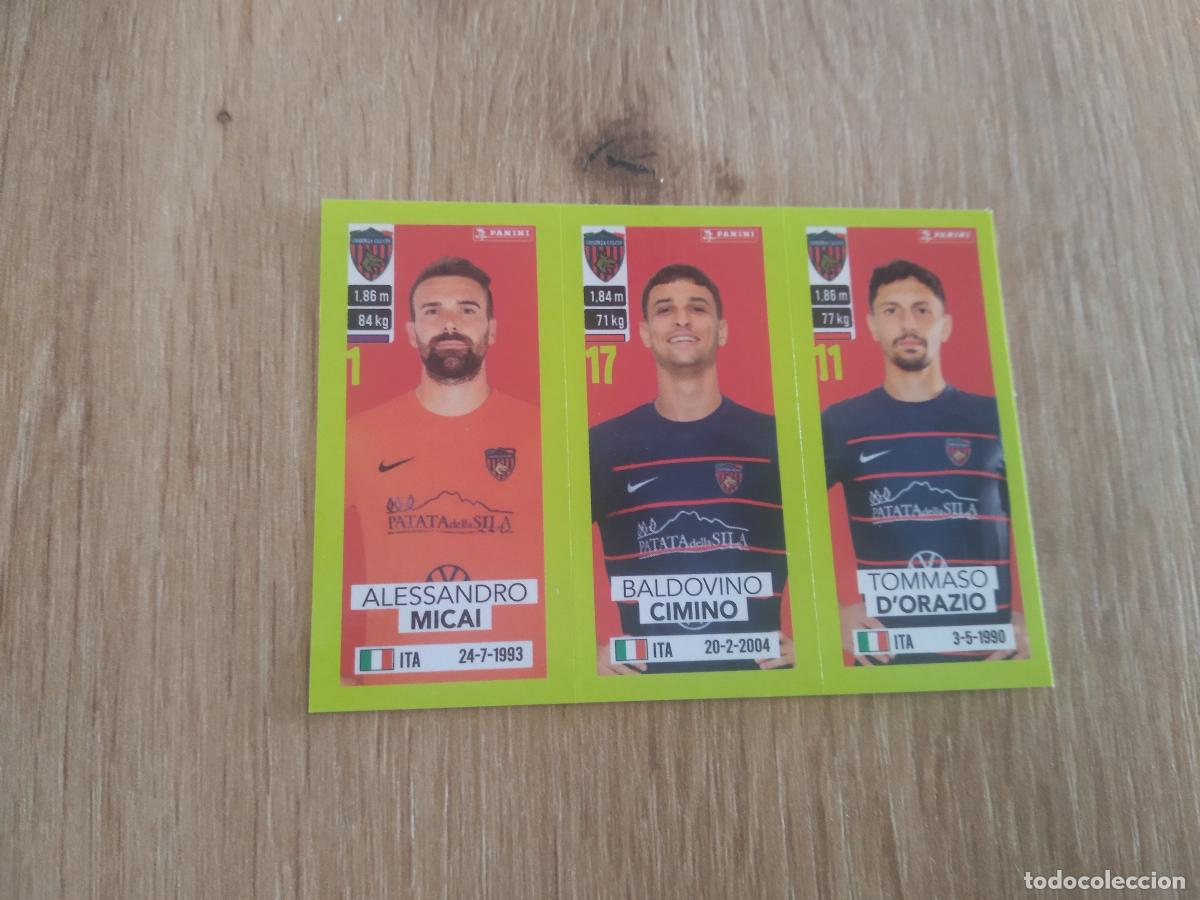 Cromos de f&uacute;tbol: 557 MICAI CIMINO D'ORAZIO COSENZA COMO CROMO FUTBOL PANINI LIGA ITALIA 23-24 CALCIATORI 2023-2024