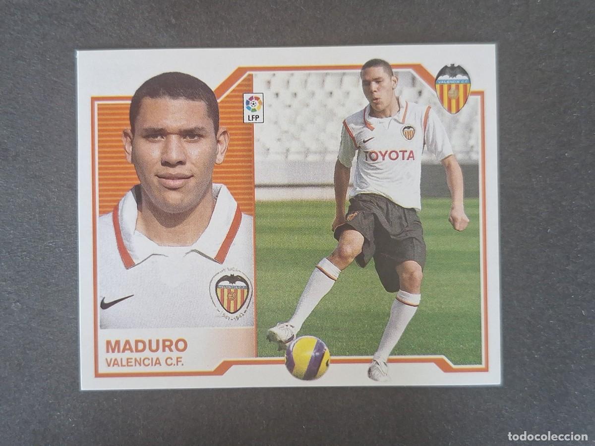Cromos de f&uacute;tbol: L7 MADURO VALENCIA C. F. MERCADO INVIERNO LIGA ESTE 2007 2008 07 08 NUNCA PEGADO SIN PEGAR