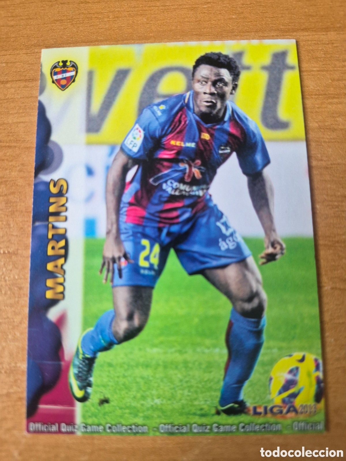 Cromos de f&uacute;tbol: 1261 MARTINS LEVANTE MUNDICROMO 2012 2013