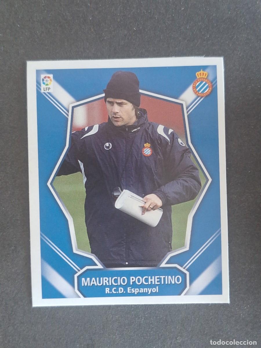 Cromos de f&uacute;tbol: L7 POCHETINO ENTRENADOR R. C. D. ESPA&Ntilde;OL MERCADO INVIERNO LIGA ESTE 07 08 NUNCA PEGADO SIN PEGAR