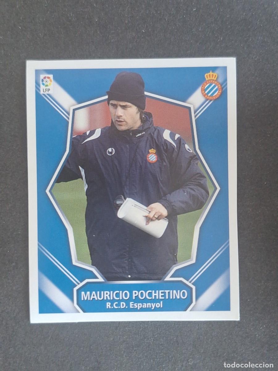 Cromos de f&uacute;tbol: L7 POCHETINO ENTRENADOR R. C. D. ESPA&Ntilde;OL MERCADO INVIERNO LIGA ESTE 07 08 NUNCA PEGADO SIN PEGAR