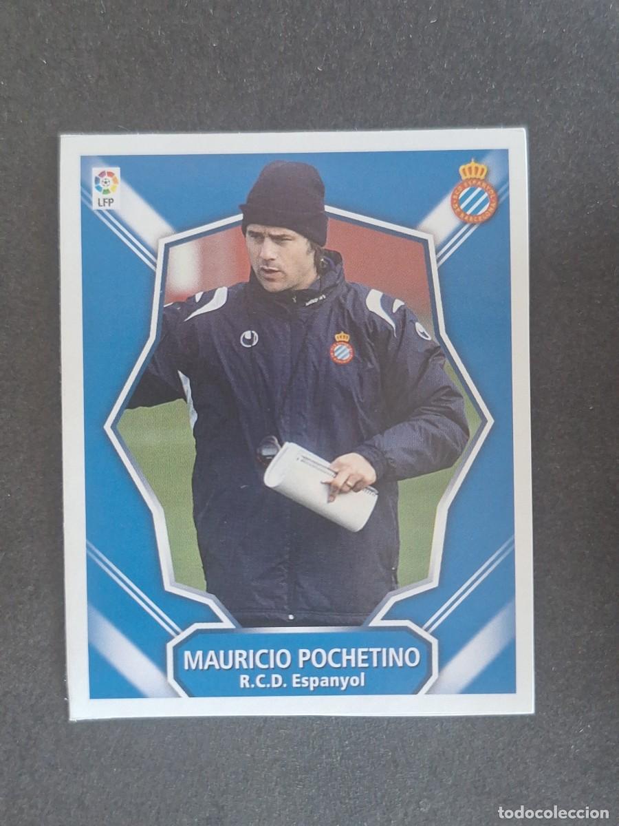 Cromos de f&uacute;tbol: L7 POCHETINO ENTRENADOR R. C. D. ESPA&Ntilde;OL MERCADO INVIERNO LIGA ESTE 07 08 NUNCA PEGADO SIN PEGAR