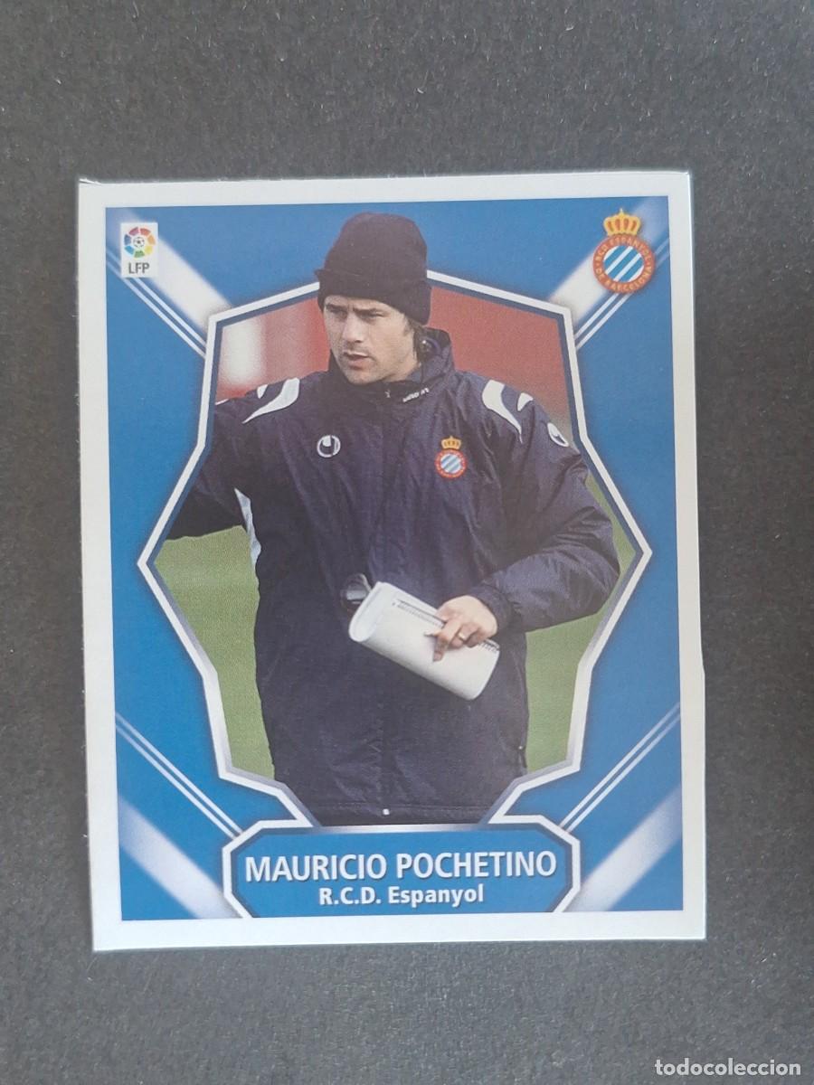Cromos de f&uacute;tbol: L7 POCHETINO ENTRENADOR R. C. D. ESPA&Ntilde;OL MERCADO INVIERNO LIGA ESTE 07 08 NUNCA PEGADO SIN PEGAR