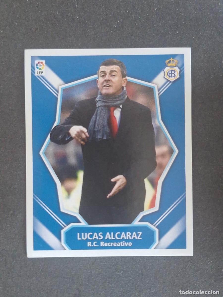 Cromos de f&uacute;tbol: L7 LUCAS ALCARAZ ENTRENADOR R. C. RECREATIVO MERCADO INVIERNO LIGA ESTE 07 08 NUNCA PEGADO SIN PEGAR