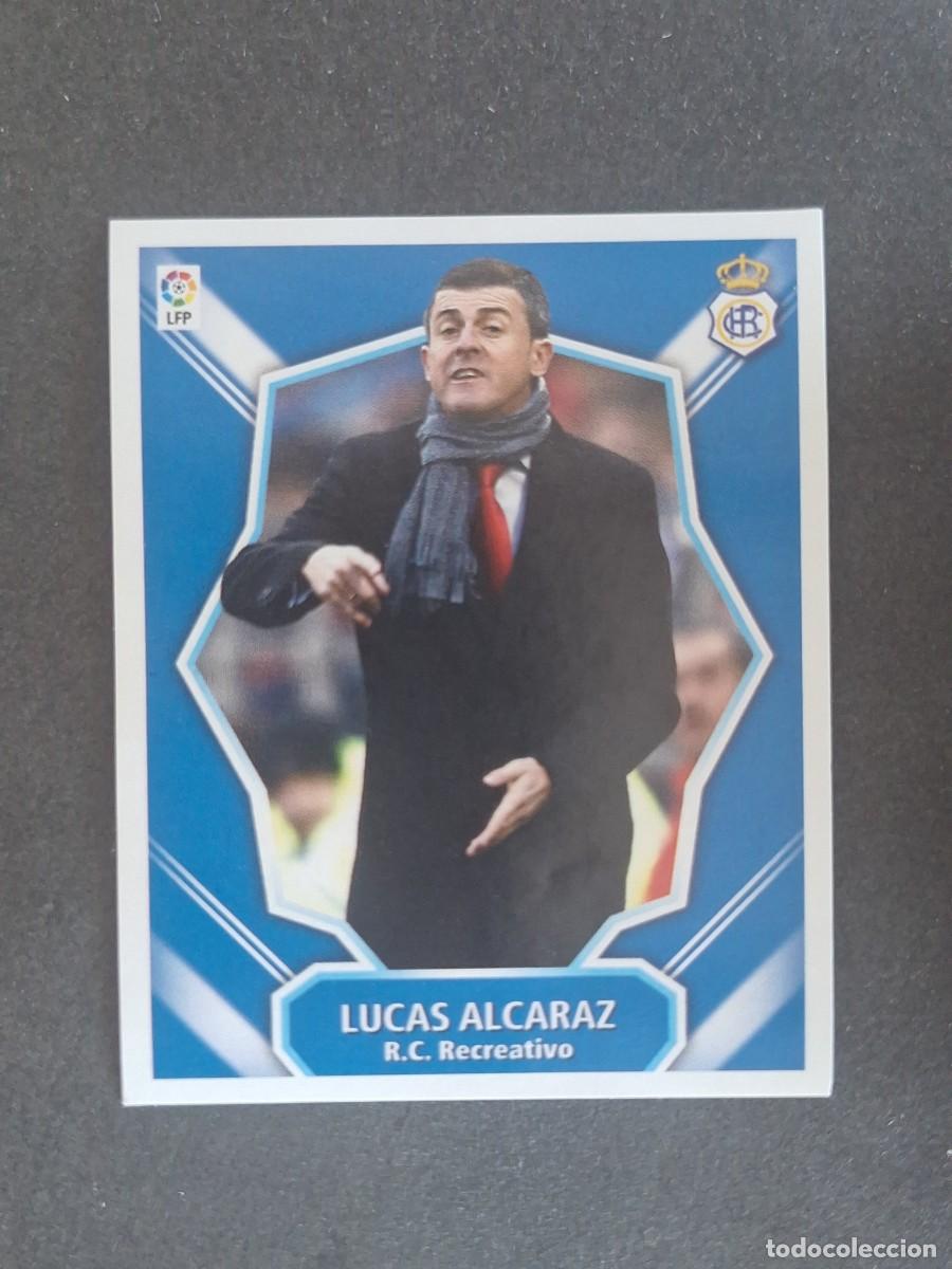 Cromos de f&uacute;tbol: L7 LUCAS ALCARAZ ENTRENADOR R. C. RECREATIVO MERCADO INVIERNO LIGA ESTE 07 08 NUNCA PEGADO SIN PEGAR