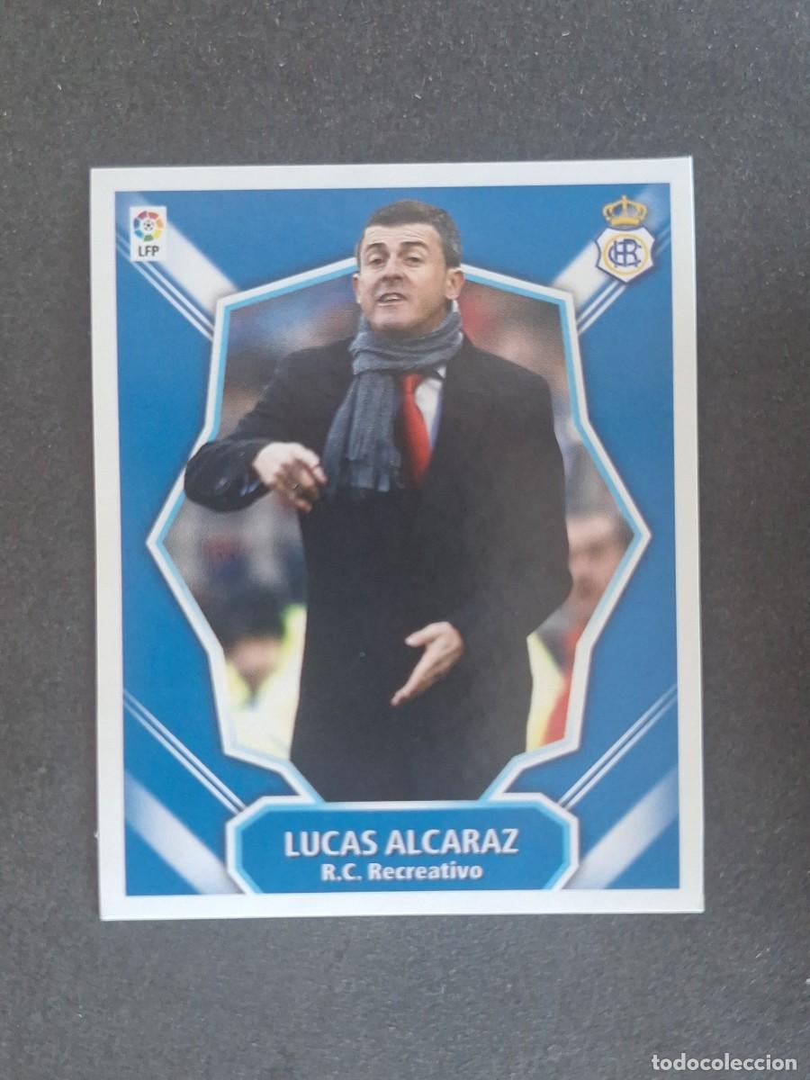 Cromos de f&uacute;tbol: L7 LUCAS ALCARAZ ENTRENADOR R. C. RECREATIVO MERCADO INVIERNO LIGA ESTE 07 08 NUNCA PEGADO SIN PEGAR