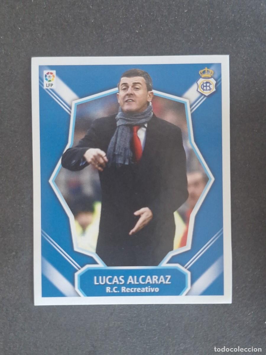 Cromos de f&uacute;tbol: L7 LUCAS ALCARAZ ENTRENADOR R. C. RECREATIVO MERCADO INVIERNO LIGA ESTE 07 08 NUNCA PEGADO SIN PEGAR