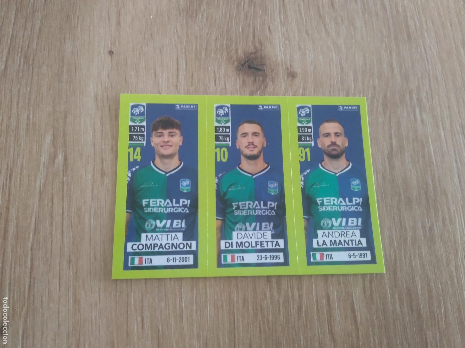 Cromos de f&uacute;tbol: 574 COMPAGNON DI MOLFETTA LA MANTIA CROMO FUTBOL PANINI LIGA ITALIA 23-24 CALCIATORI 2023-2024