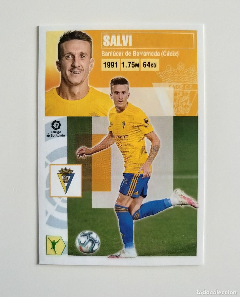 Cromos de f&uacute;tbol: Salvi 16 SIN PEGAR NUNCA PEGADO C&aacute;diz CF Liga Ediciones Este 20 21 / 2020 2021