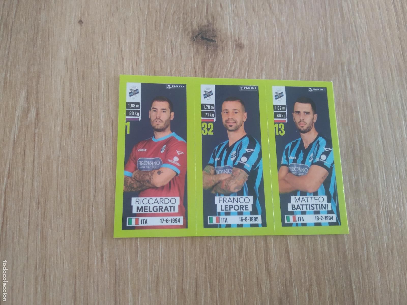 Cromos de f&uacute;tbol: 576 MELGRATI LEPORE BATTISTINI LECCO CROMO FUTBOL PANINI LIGA ITALIA 23-24 CALCIATORI 2023-2024