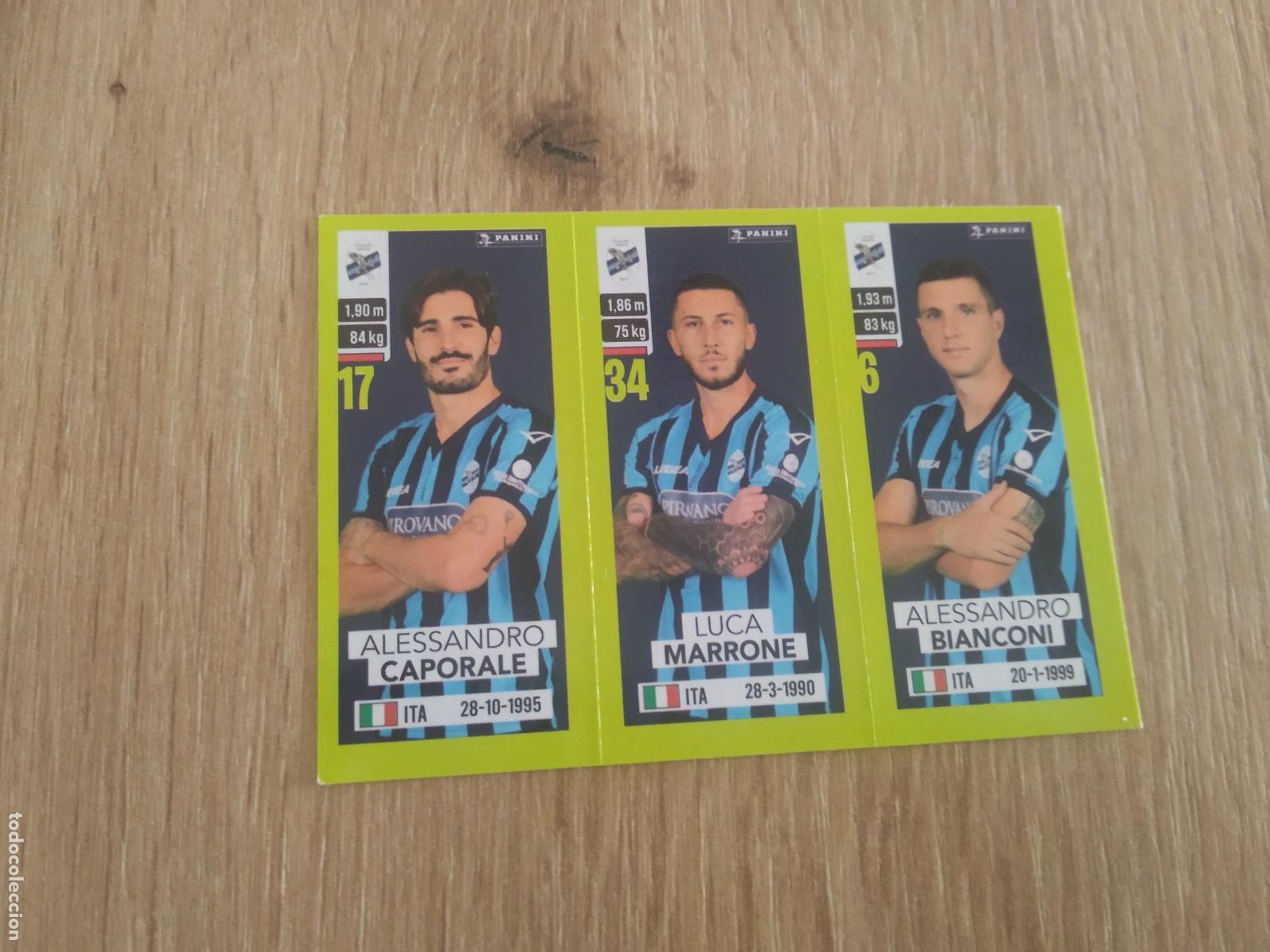 Cromos de f&uacute;tbol: 577 CAPORALE MARRONE BIANCONI LECCO CROMO FUTBOL PANINI LIGA ITALIA 23-24 CALCIATORI 2023-2024
