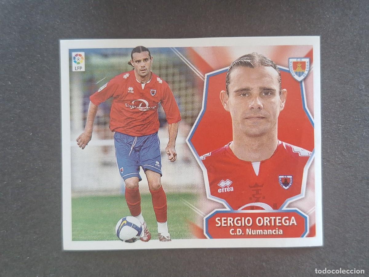 Fu&szlig;ball-Sticker: L7 SERGIO ORTEGA C. D. NUMANCIA MERCADO INVIERNO LIGA ESTE 2008 2009 08 09 NUNCA PEGADO SIN PEGAR
