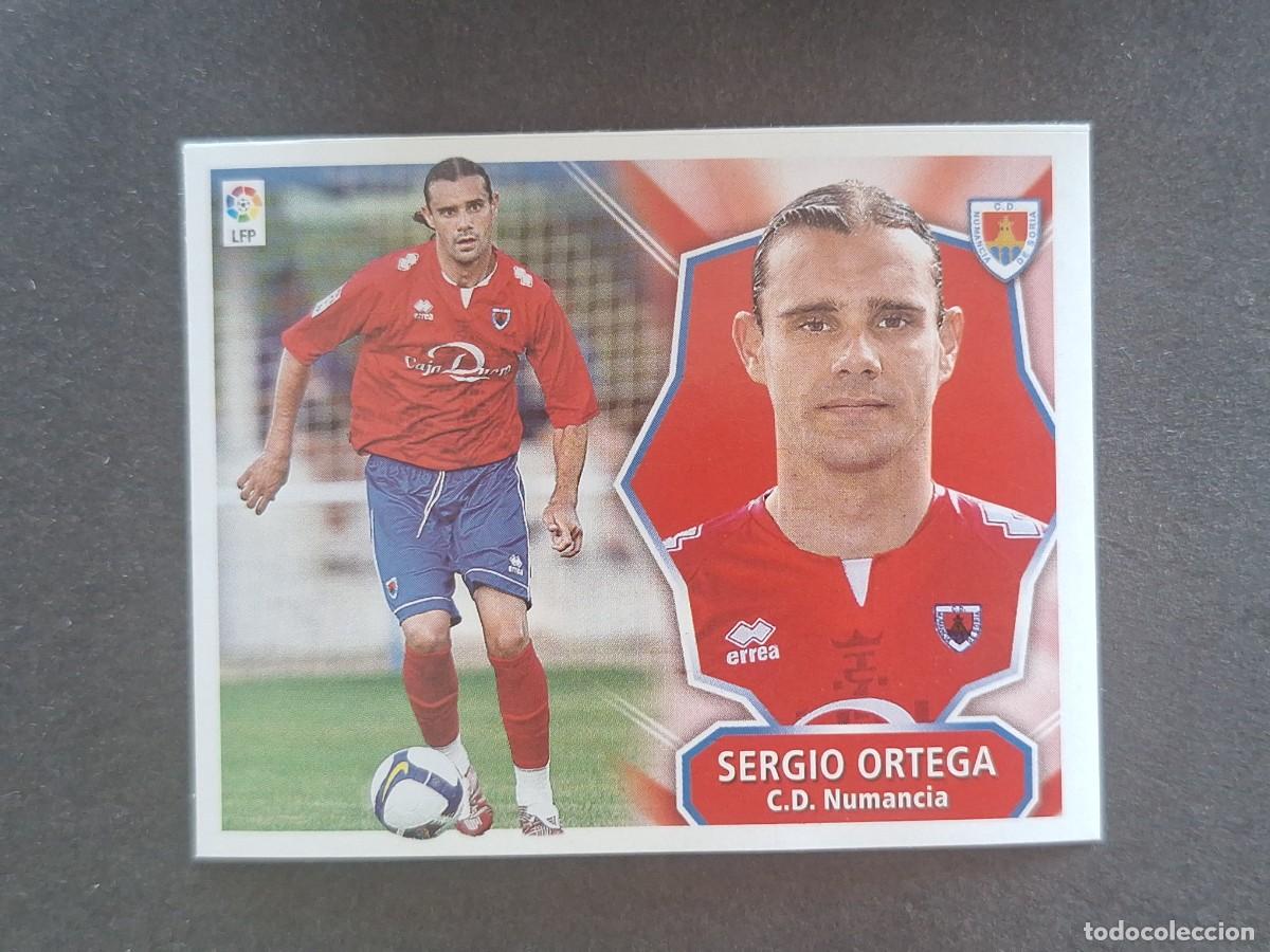 Fu&szlig;ball-Sticker: L7 SERGIO ORTEGA C. D. NUMANCIA MERCADO INVIERNO LIGA ESTE 2008 2009 08 09 NUNCA PEGADO SIN PEGAR