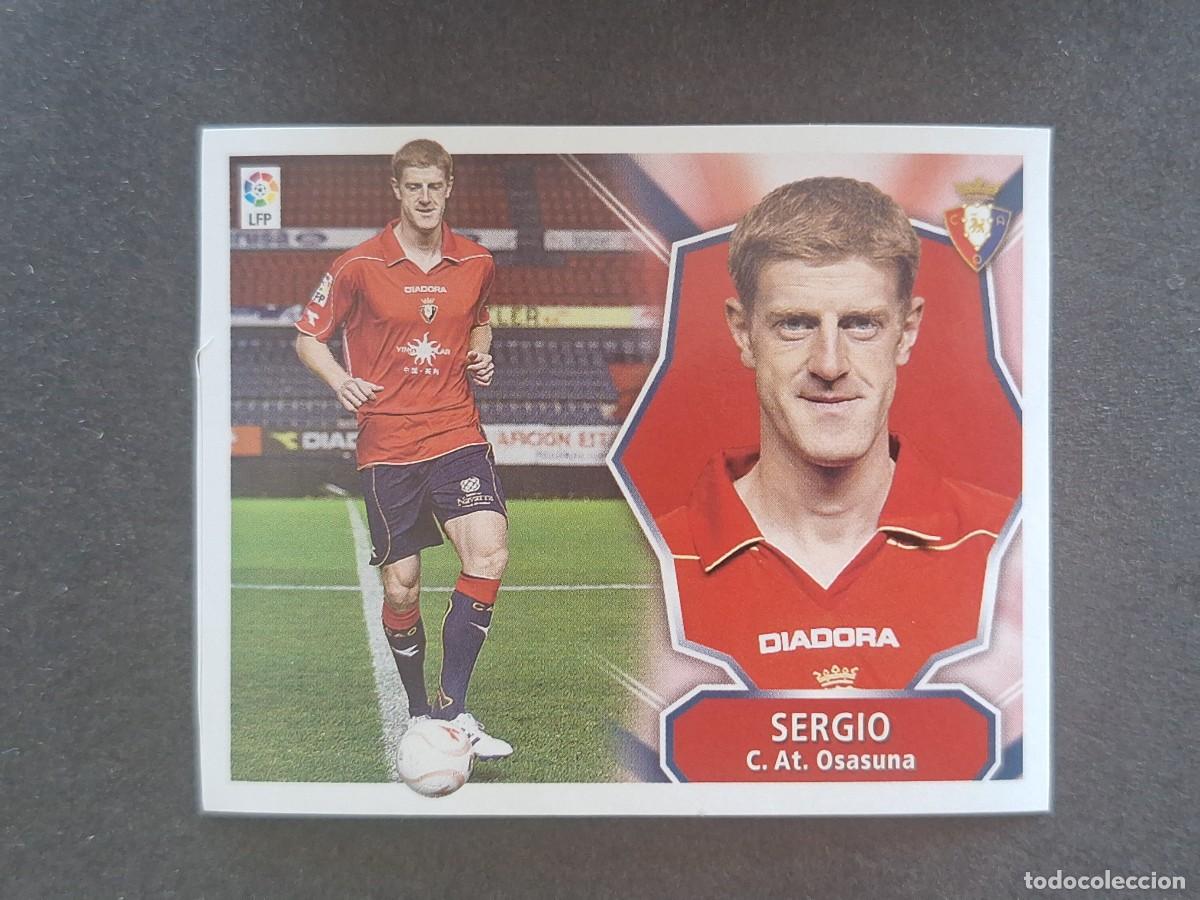 Cromos de f&uacute;tbol: L7 SERGIO C. A. OSASUNA MERCADO INVIERNO LIGA ESTE 2007 2008 07 08 NUNCA PEGADO SIN PEGAR