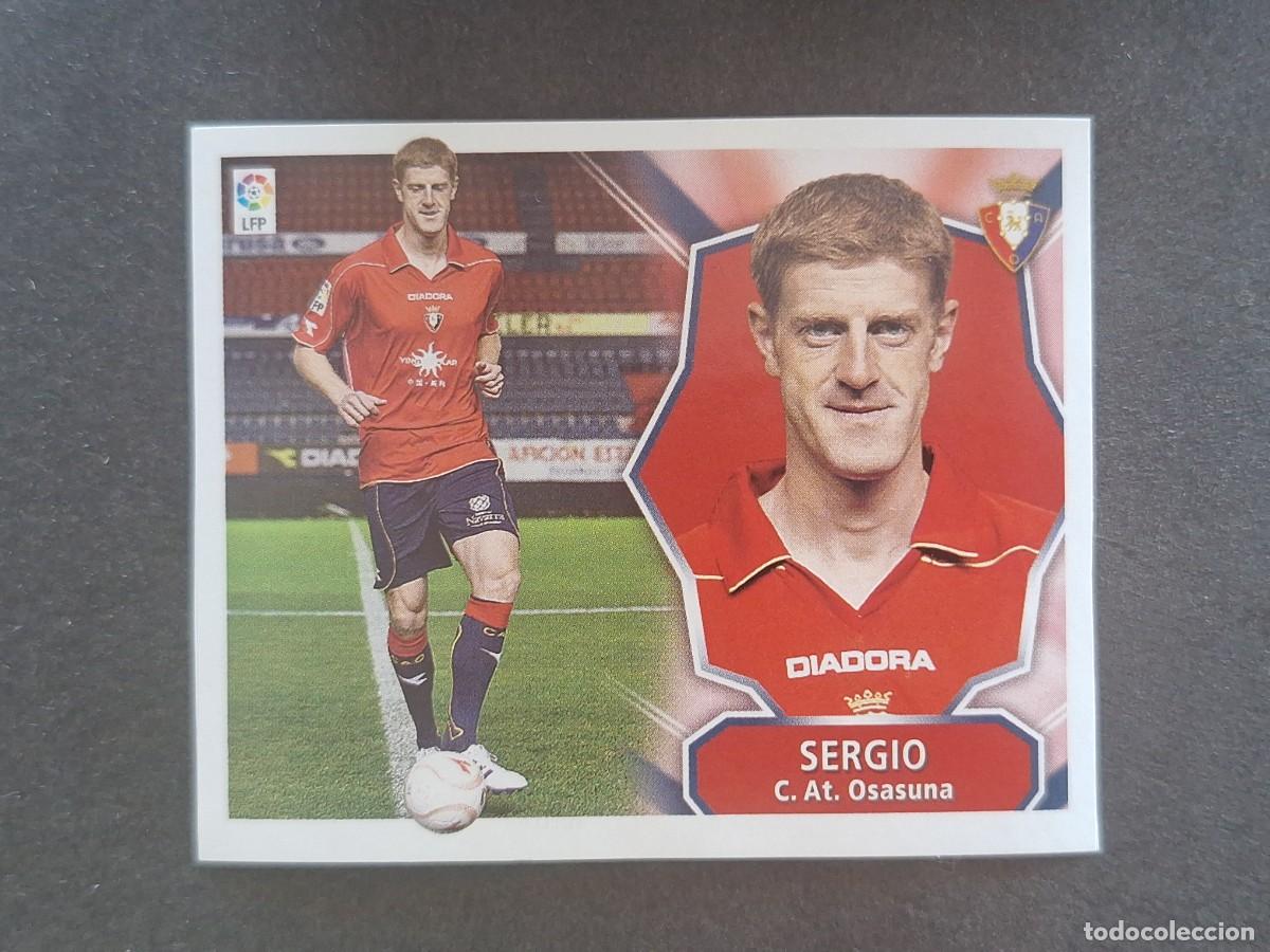 Cromos de f&uacute;tbol: L7 SERGIO C. A. OSASUNA MERCADO INVIERNO LIGA ESTE 2007 2008 07 08 NUNCA PEGADO SIN PEGAR