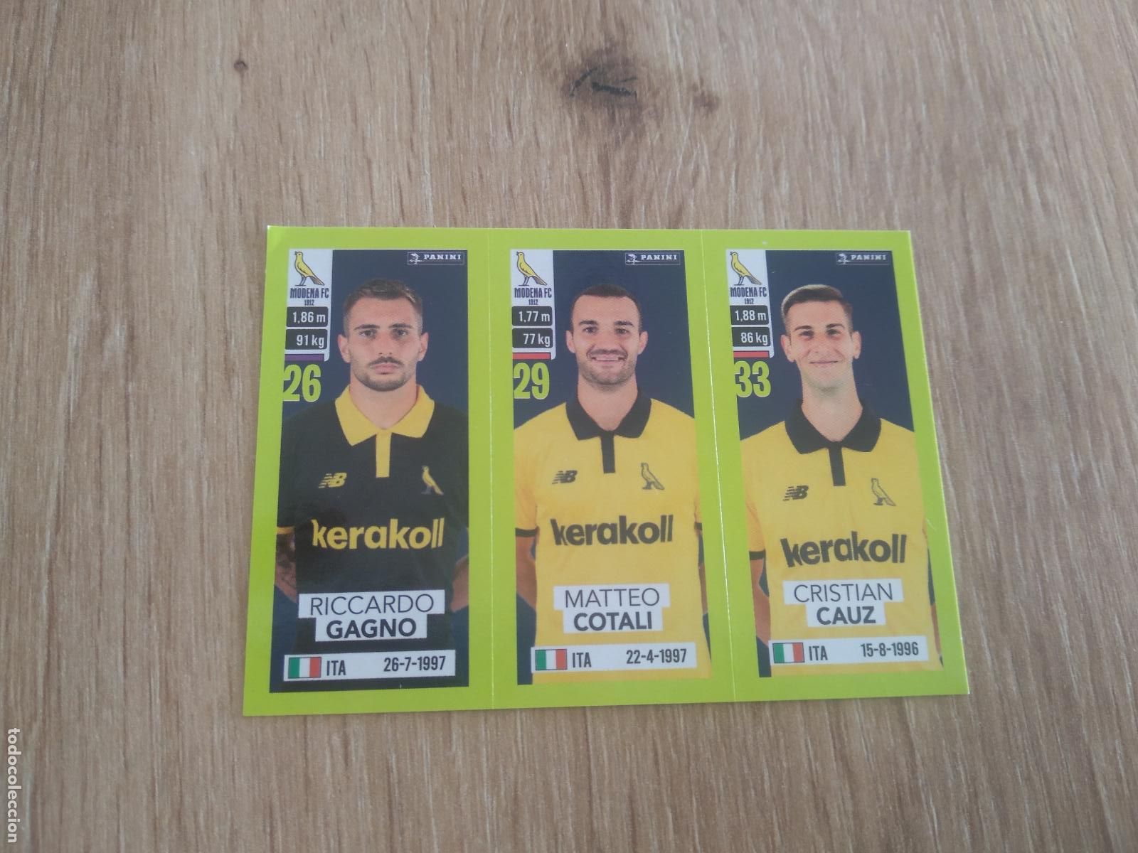 Cromos de f&uacute;tbol: 583 GAGNO COTALI CAUZ MODENA CROMO FUTBOL PANINI LIGA ITALIA 23-24 CALCIATORI 2023-2024