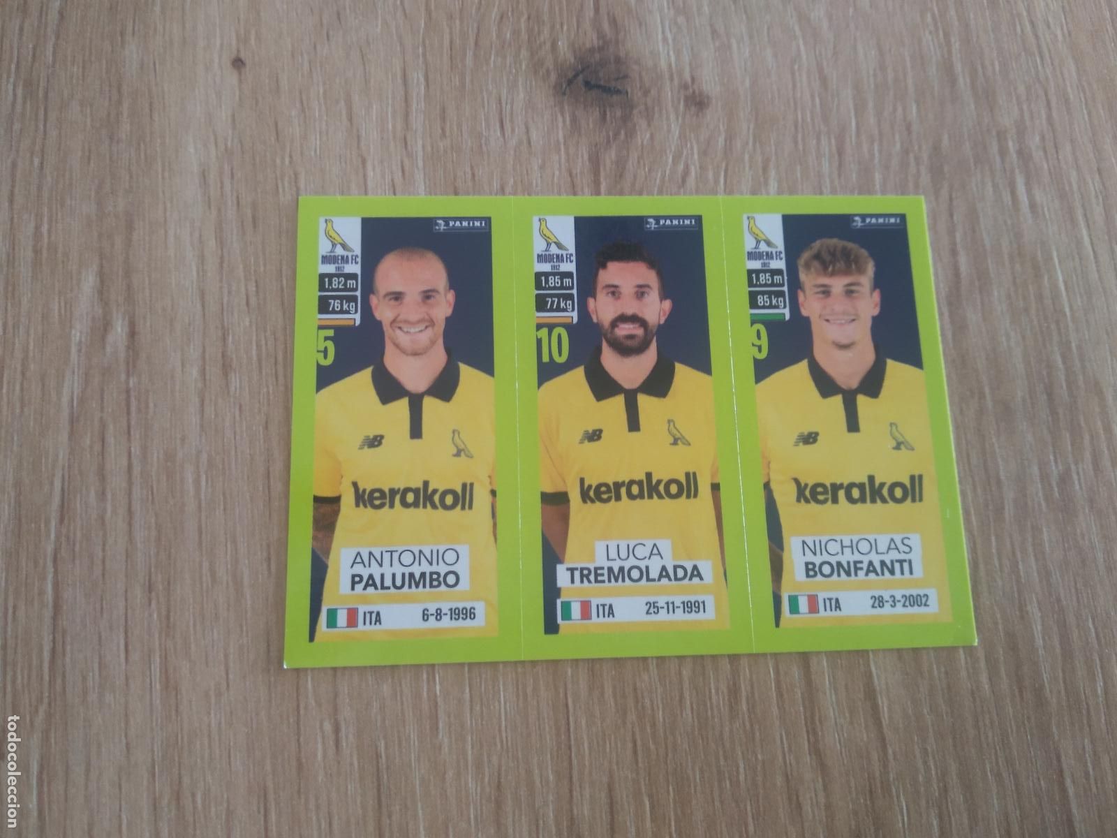 Cromos de f&uacute;tbol: 586 PALUMBO TREMOLADA BONFANTI MODENA CROMO FUTBOL PANINI LIGA ITALIA 23-24 CALCIATORI 2023-2024