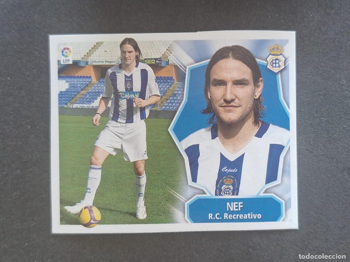 Cromos de f&uacute;tbol: L7 NEF R. C. RECREATIVO MERCADO INVIERNO LIGA ESTE 2007 2008 07 08 NUNCA PEGADO SIN PEGAR
