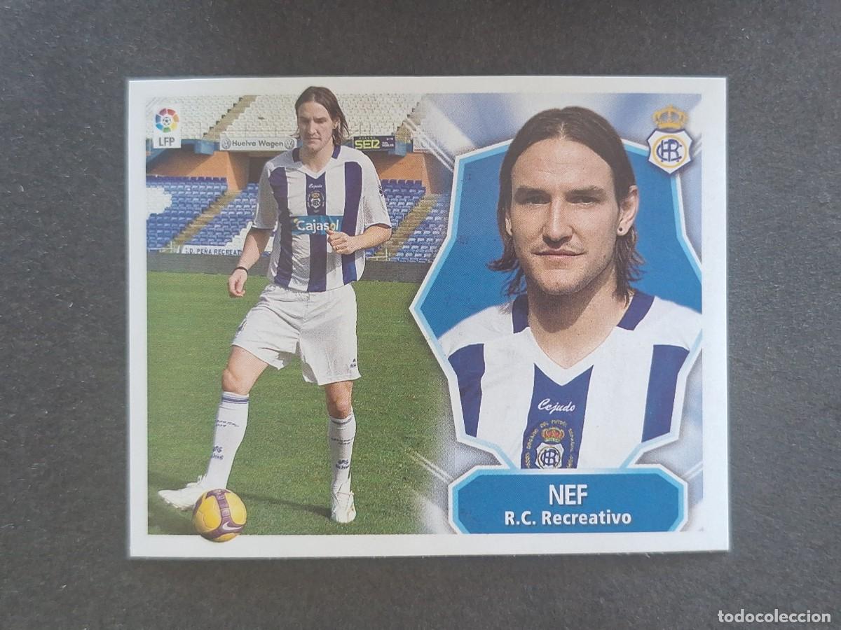 Cromos de f&uacute;tbol: L7 NEF R. C. RECREATIVO MERCADO INVIERNO LIGA ESTE 2007 2008 07 08 NUNCA PEGADO SIN PEGAR