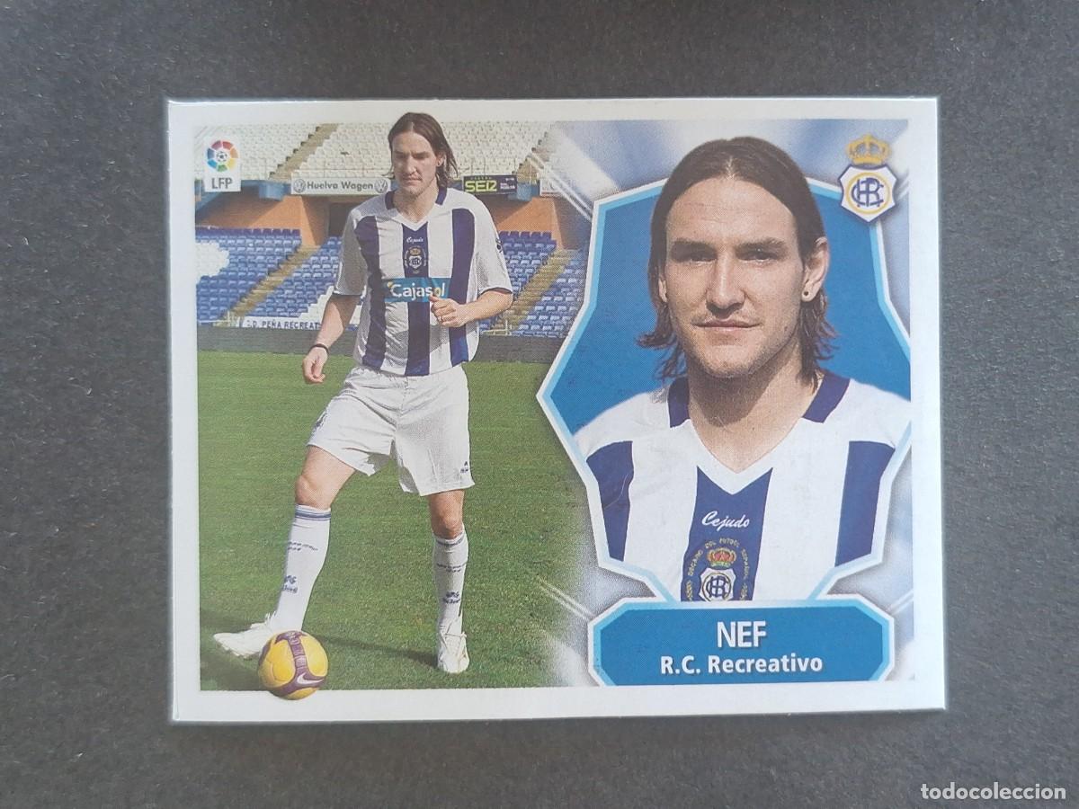 Cromos de f&uacute;tbol: L7 NEF R. C. RECREATIVO MERCADO INVIERNO LIGA ESTE 2007 2008 07 08 NUNCA PEGADO SIN PEGAR