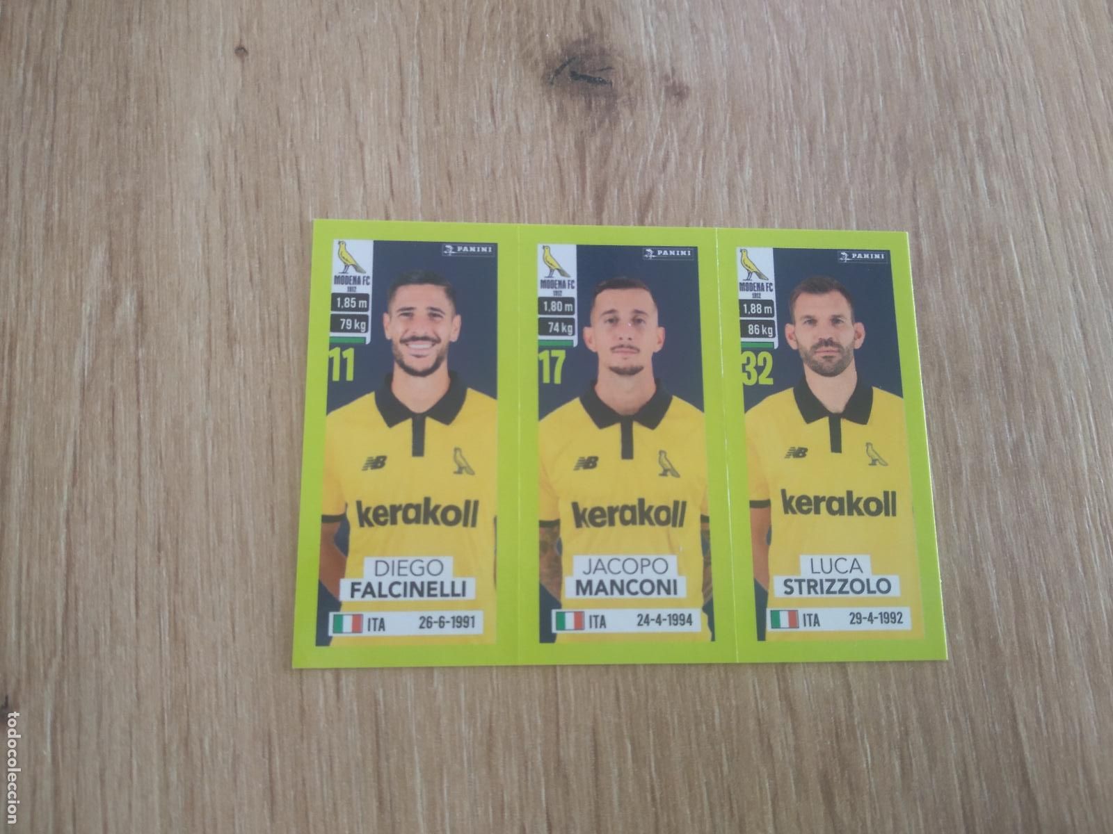 Cromos de f&uacute;tbol: 587 FALCINELLI MANCONI STRIZZOLO MODENA CROMO FUTBOL PANINI LIGA ITALIA 23-24 CALCIATORI 2023-2024