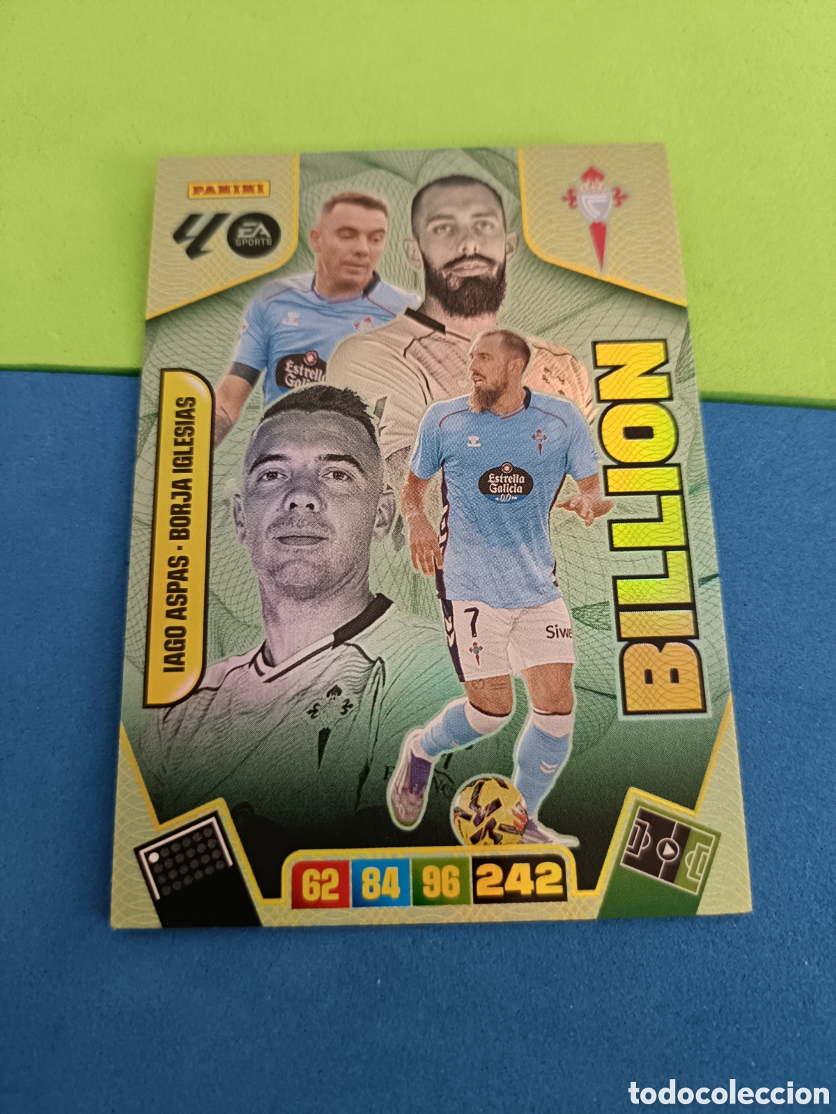 Cromos de f&uacute;tbol: ADRENALYN XL 2025 2026 25 26 Panini Liga - Billion Celta Vigo Iago Aspas Borja Iglesias