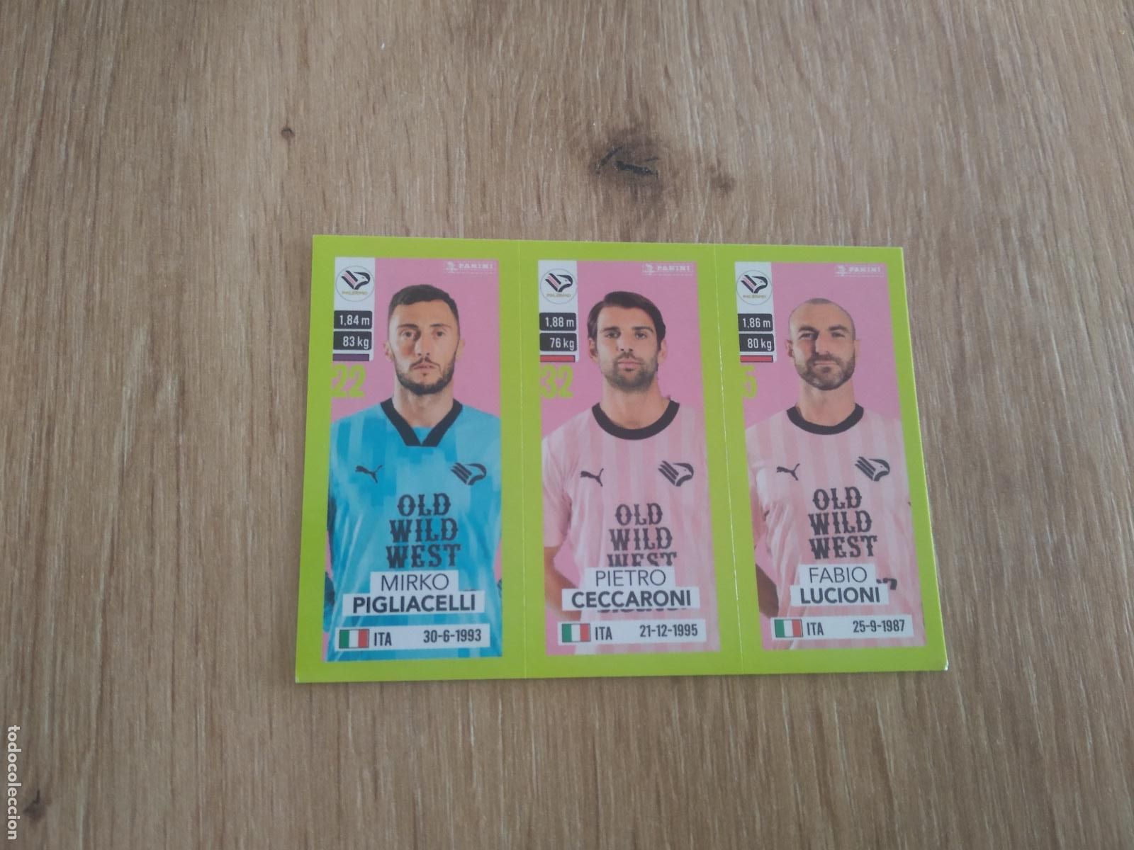 Cromos de f&uacute;tbol: 589 PIGLIACELLI CECCARONI LUCIONI PALERMO CROMO FUTBOL PANINI LIGA ITALIA 23-24 CALCIATORI 2023-2024