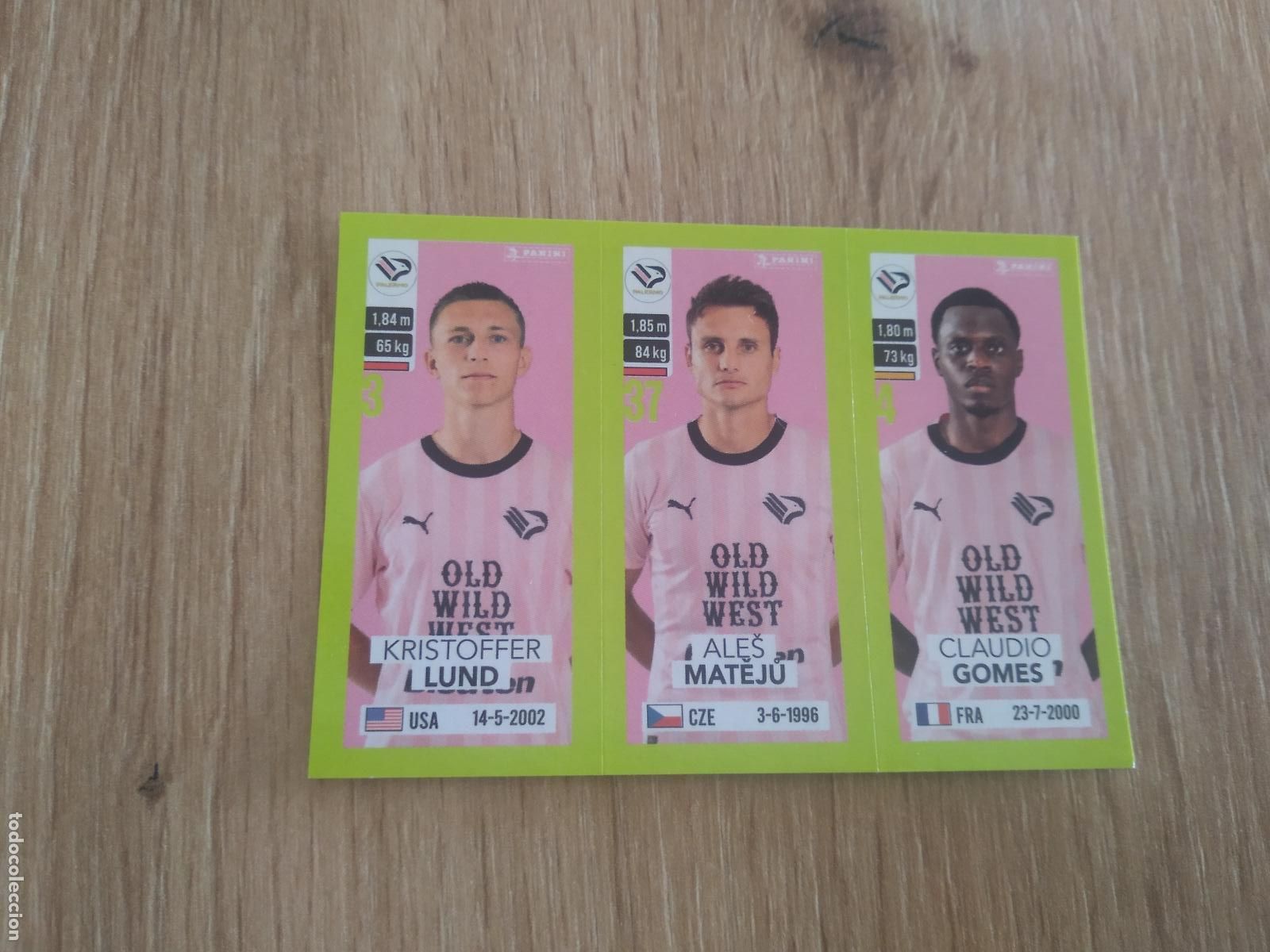 Cromos de f&uacute;tbol: 590 LUND MATEJU GOMES PALERMO CROMO FUTBOL PANINI LIGA ITALIA 23-24 CALCIATORI 2023-2024