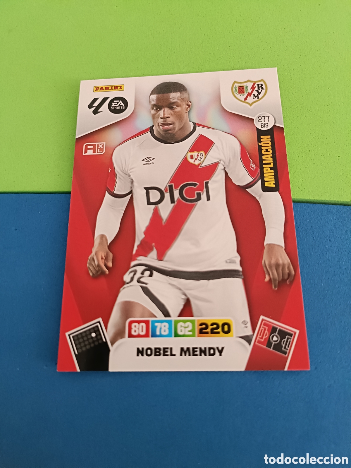 Cromos de f&uacute;tbol: ADRENALYN XL 2025 2026 25 26 Panini Liga - Ampliaci&oacute;n 277 bis Nobel Mendy