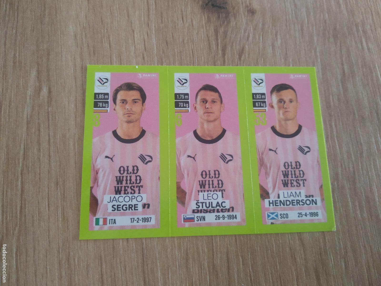 Cromos de f&uacute;tbol: 591 SEGRE STULAC HENDERSON PALERMO CROMO FUTBOL PANINI LIGA ITALIA 23-24 CALCIATORI 2023-2024